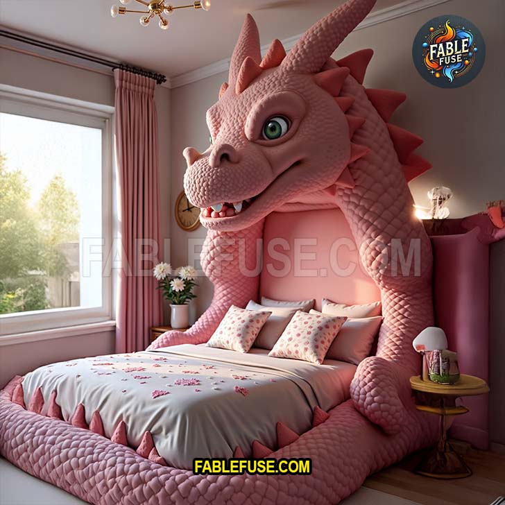 Pink Dragon Bed