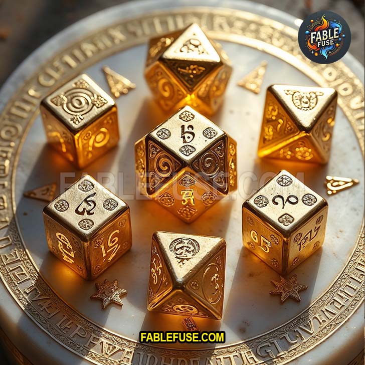 Alien Gaming D20 Dice Gold