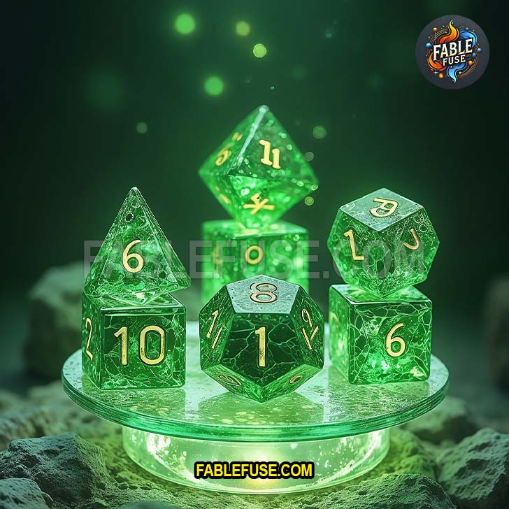 Alien Gaming D20 Dice Green Radioactive