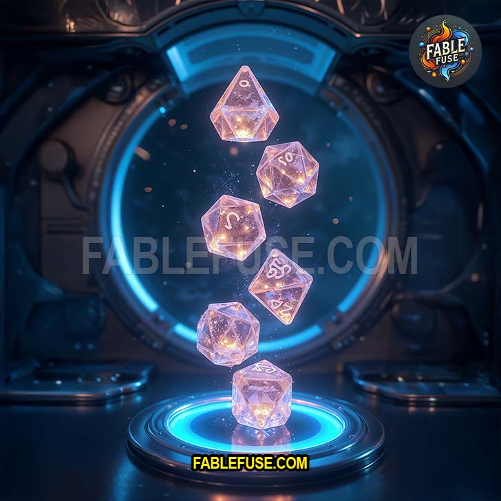 Alien Gaming D20 Dice Floating
