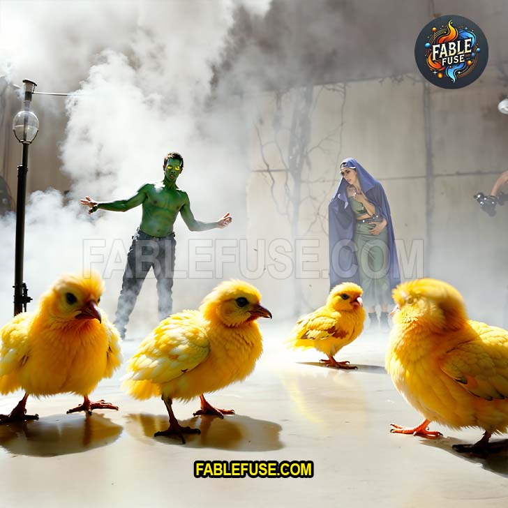 Breakdance floor is overrun with baby chicks, why?