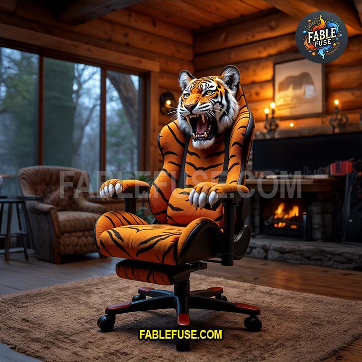 The tiger chair doesn’t pounce-it waits for you to rage-quit so it can take your spot. Roars in surround sound when you top the leaderboard. May bite if not fed snacks.